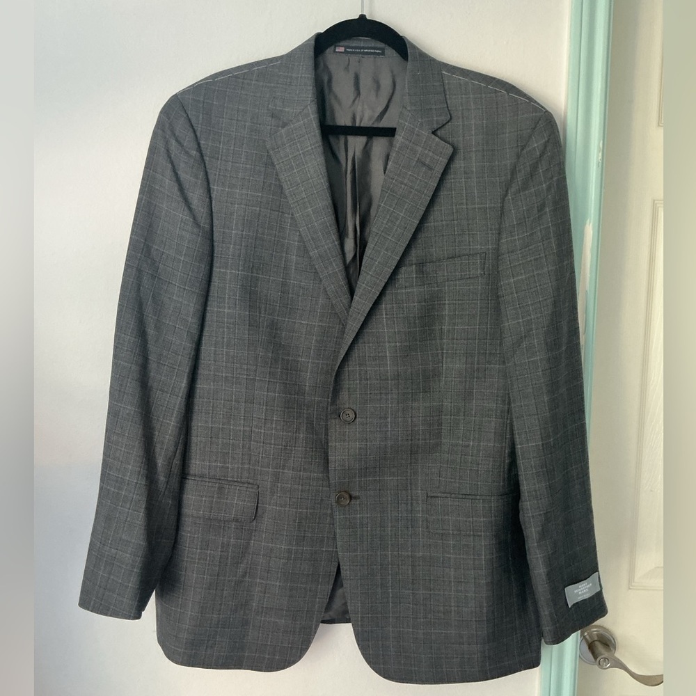 Hart Schaffner Marx Plaid Pattern Blazer 44